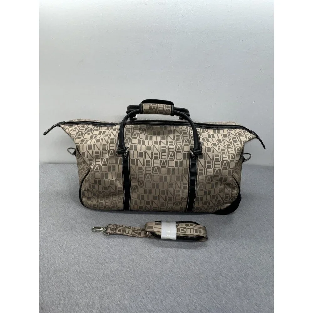 Kenneth Cole Reaction Beige 22" Rolling Duffel Bag Travel Carry On Wheeled Bag - Picture 2 of 16